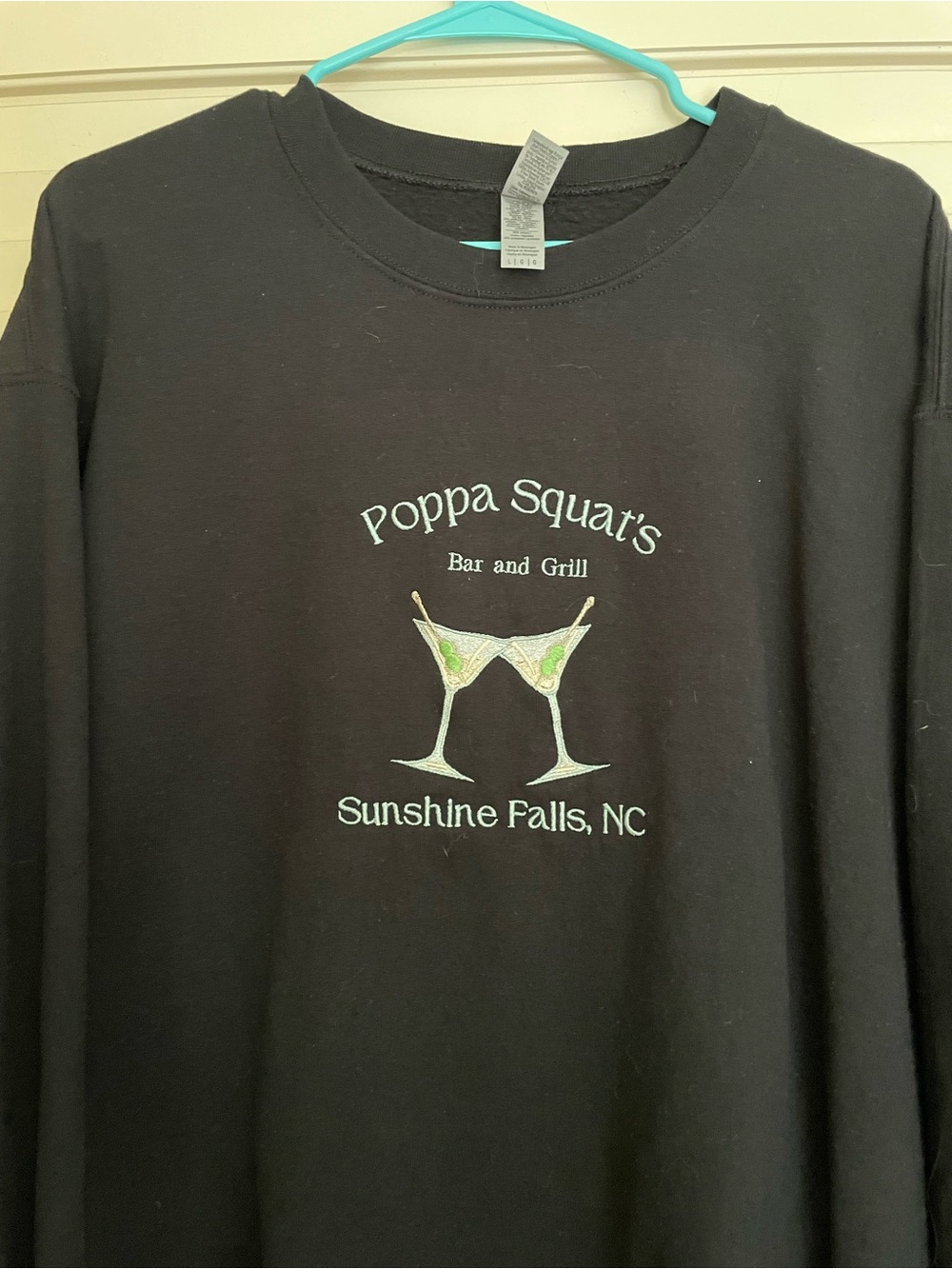 Poppa Squat's Black Crewneck Sweatshirt